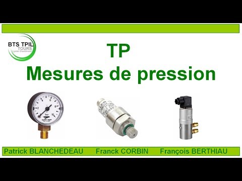 Couverture de TP Mesures de pression (BTS TPIL)