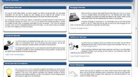 L&F Portal Website - Hompage Toolbar - RE Services