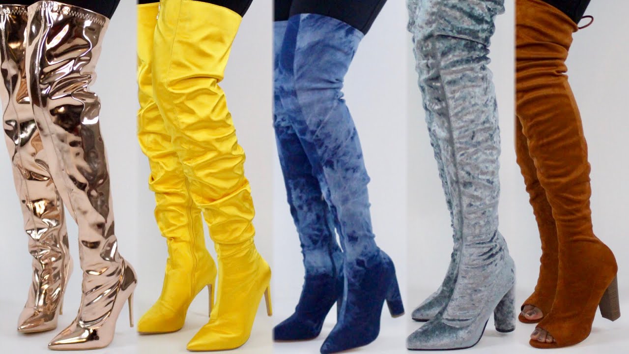 Huge Affordable Thigh High Winter Boot Haul- AMIClubwear - YouTube