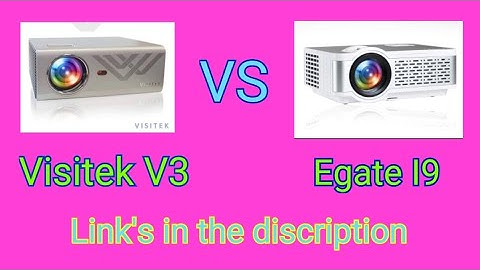 Egate I9 Real HD VS Visitek V3 Comparison Video