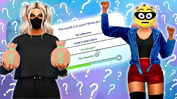 I used the CAS Quiz to make a "EVIL" sim 😈