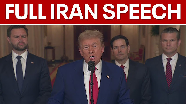 US bombs Iran: President Trump's full address