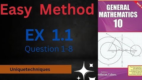 10th class general math exercise 1.1  | important questions of general maths for class 10