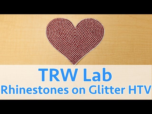 How to Make Dishwasher safe Decals with Glitter HTV! Using HTV Anything  from TRW 