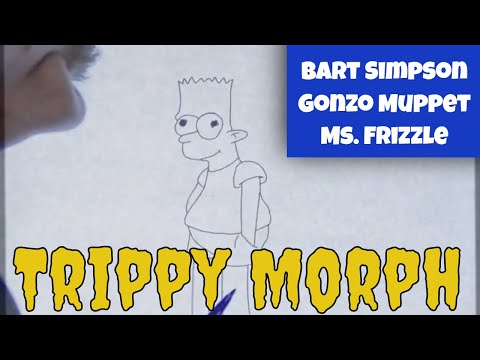 Hand Drawn Morph Animation | Bart Simpson, Gonzo, and Ms. Frizzle