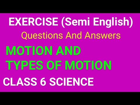 6th science exercise Motion and types of Motion#6th science exercise