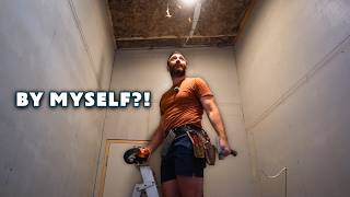 Hanging Concrete Board Solo in This Tiny Ensuite Nearly Broke Me!