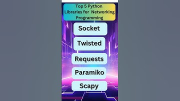 Top 5 Python Libraries for Networking Programming #shorts