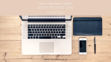 HOW TO DOWNLOAD + INSTALL NEW FONTS ON CANVA | EASY CANVA TUTORIAL
