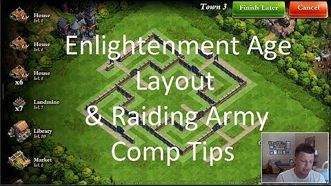 DomiNations - Enlightenment Layout - Raiding Army Tips