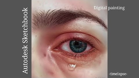 Autodesk Sketchbook Digital Painting of an eye -timelapse-