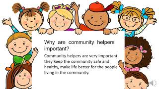 Community Helpers, easy explanation for KG kids, PPT, teach community helpers.