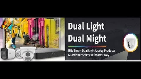 How to Control White Light in Analog #UNV Camera
