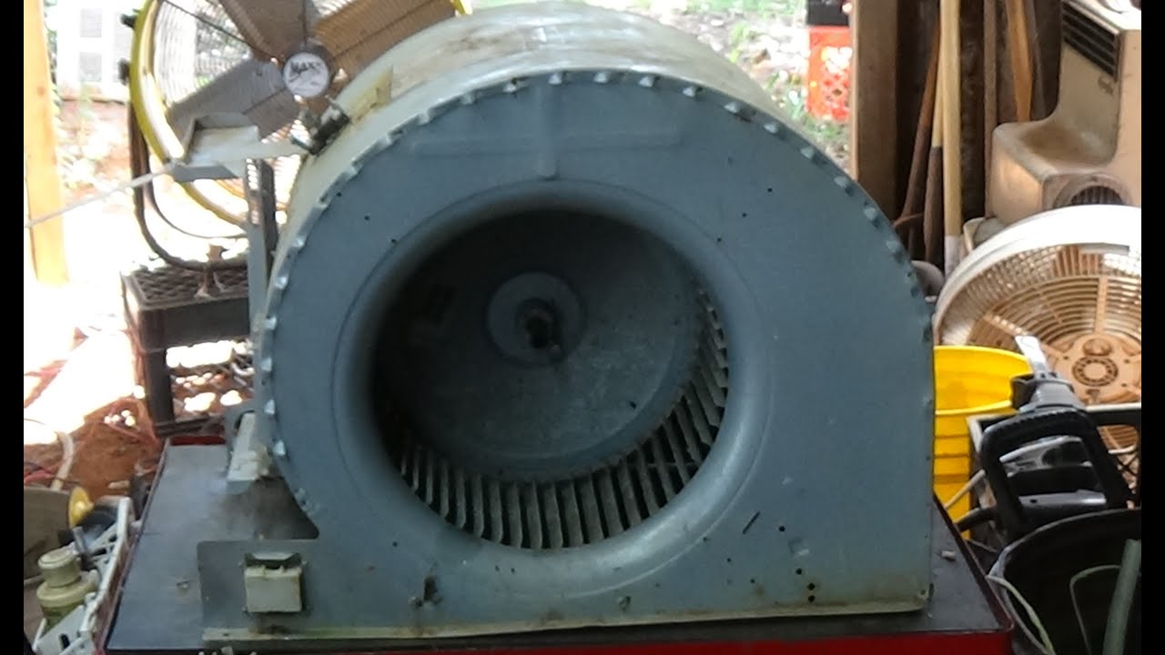 Getting the motor out of the squirrel cage fan from a furnace for the