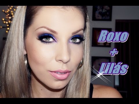 Maquiagem Lilás com roxo, simples e sem mistério