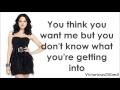 Victorious Cast feat. Elizabeth Gillies-You Don't Know Me (Lyrics)