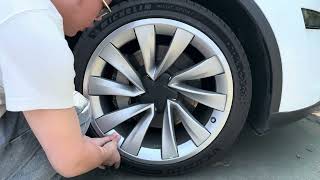 How to install 20inch wheel rim protector on 2026 refreshed Model Y juniper