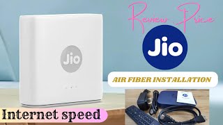 jio air fiber installation. jio air fiber review, internet speed. ott subscription, price full video