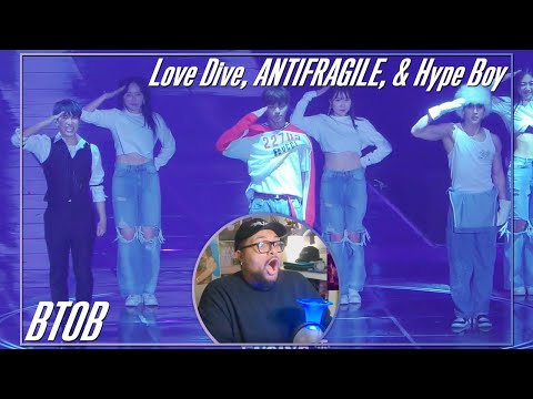 BTOB LOVE DIVE, ANTIFRAGILE, & Hype Boy FANCAM REACTION 