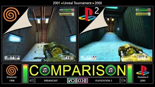 Unreal Tournament (Dreamcast vs PlayStation 2) Side by Side Comparison