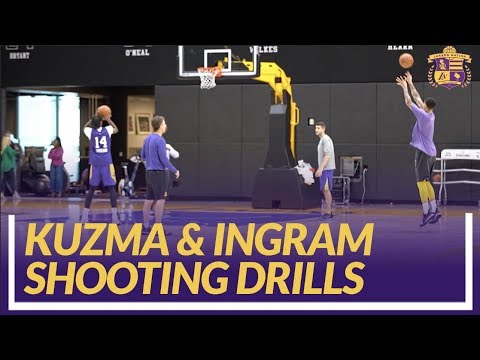 Lakers Nation Practice: Brandon Ingram & Kyle Kuzma Practice Threes and Free Throws