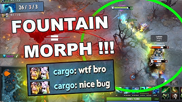 FOUNTAIN MORPHLING! - Game-Breaking 7.22c Dota 2 BUG!