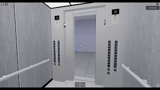 Scenic KONE EcoSpace MRL Traction Elevator at The Strum Office Tower - ROBLOX City