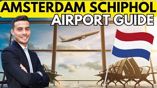 [4K] AMSTERDAM SCHIPHOL AIRPORT GUIDE - ARRIVALS AND DEPARTURES - WATCH BEFORE YOU GO