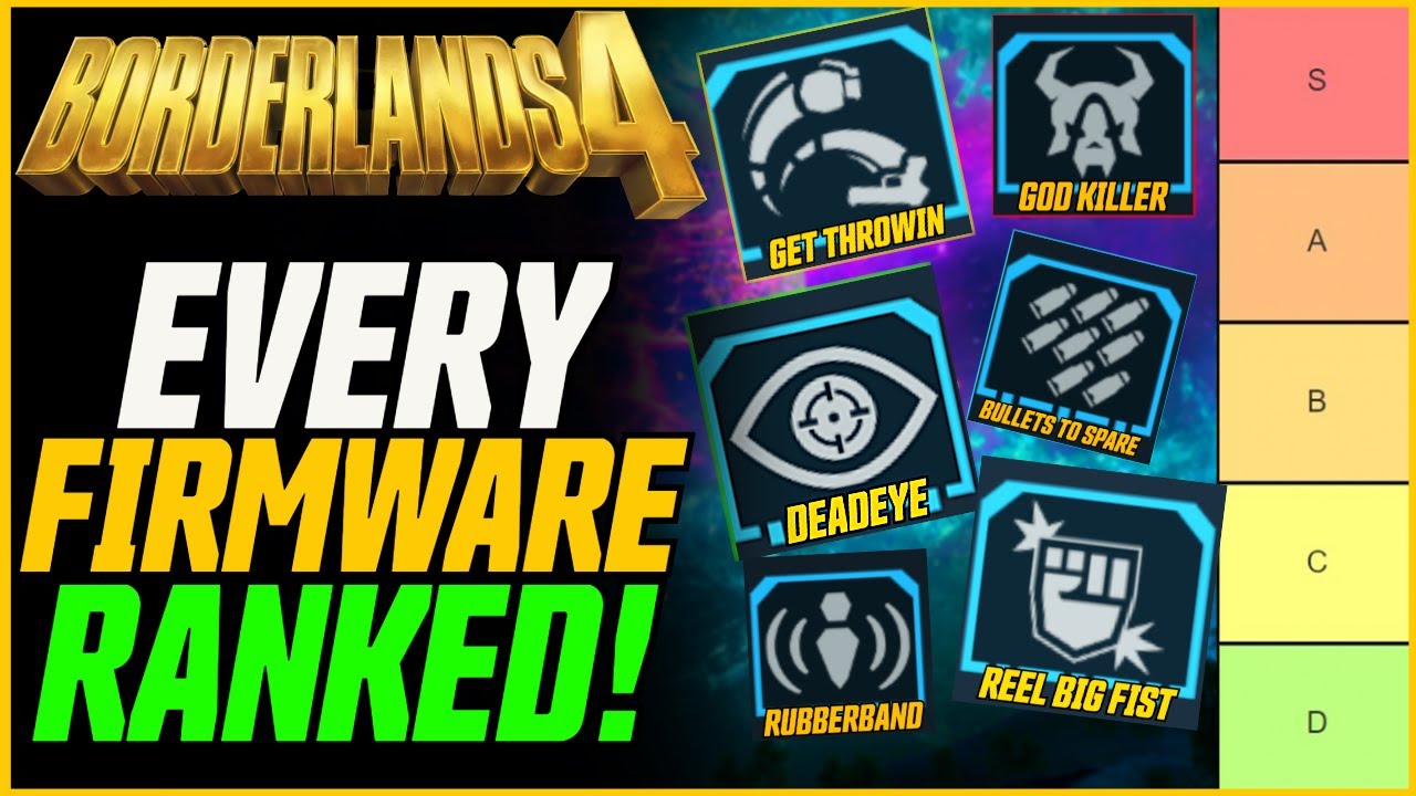 FIRMWARE TIERLIST! + Full Firmware Guide! // Borderlands 4 Firmwares Ranked
