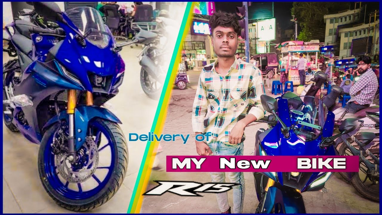 Finally delivery my New bike yamaha R15 V4 in raipur #rider #chhattisgarh