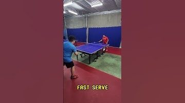 VERY FAST SERVE TABLE TENNIS