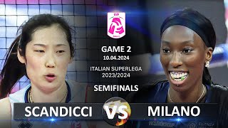 Semifinals of Italian Volleyball LVF SerieA1 2023/2024 | Scandicci vs Milano