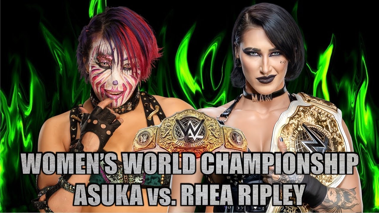 WWE 2K24 : 2024.03.15_WOMEN'S WORLD CHAMPIONSHIP_ASUKA vs. RHEA RIPLEY ...