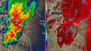 Radar loop of possible tornado near del rio texas on october 9th 2018