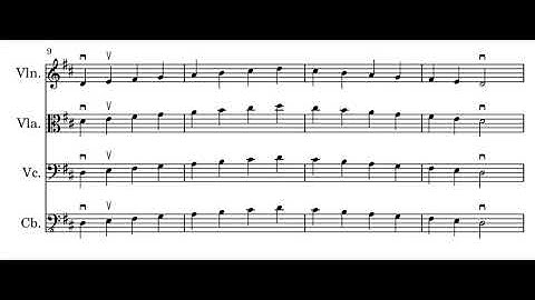 D Major Scale Warm-up