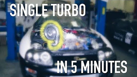 HOW TO "SINGLE TURBO" YOUR SUPRA IN 5 MINUTES