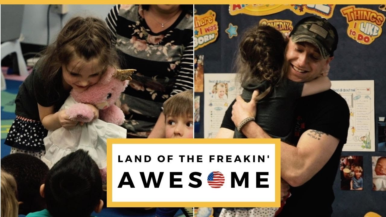 Military Dad Surprises Daughter During Her Show And Tell