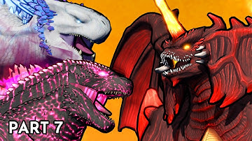 Destoroyah vs Evolved Godzilla and Shimo | Animation (Part 7/8)