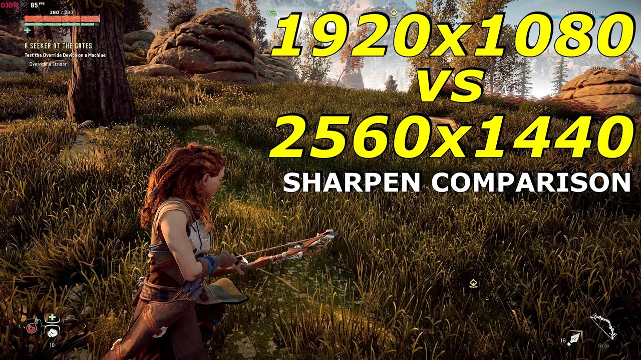 1920X1080 Vs 2560X1440 ( Sharpen Comparison )