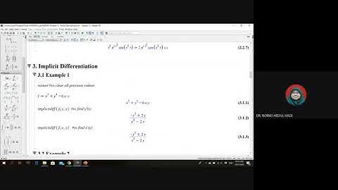 Calculus with Maple - Implicit Differentiation