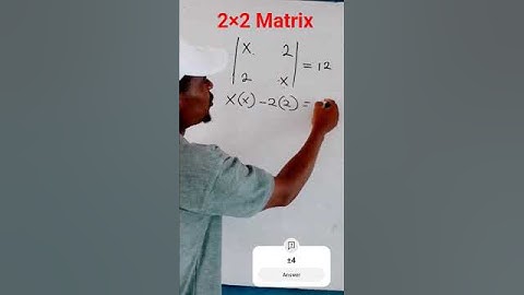 determinant of 2x2 matrix