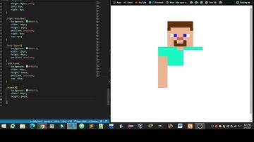 I drew Steve  Using Codes (HTML and CSS) | Minecraft