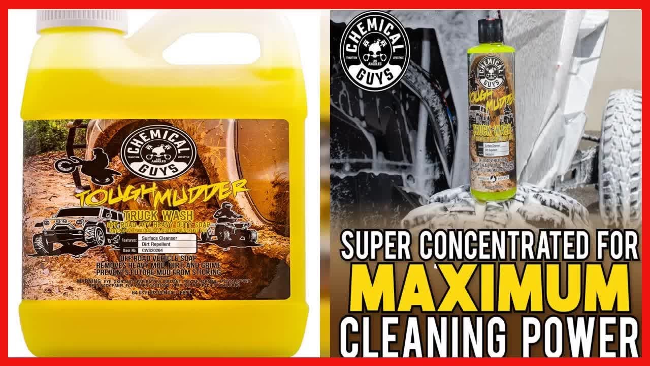 Chemical Guys CWS20264 Tough Mudder Foaming Truck, Off Road, ATV and RV  Heavy Duty Wash Soap,(Works with Foam Cannons, Foam Guns or Bucket Washes),  64