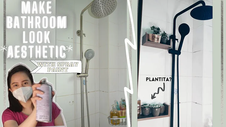 How to Spray Paint Bathroom Fixtures (No Plumbing required)|BATHROOM REVAMP|MIA GEM