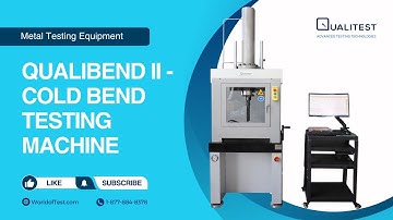 QualiBend II - Cold Bend Testing Machine for Steel Bar/Steel Plate | WorldofTest.com