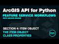 ArcGIS API for Python Item Object Class Properties | ArcGIS Online | Documentation