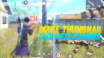 How To Create Thumbnail like @DesiGamers_  | Make Desi Gamers Thumbnail Easily🔥