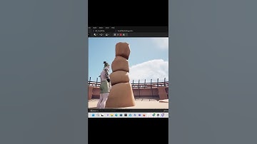 MasterOfTheEarth, pillar decay demo #unrealengine5 #blender #indiegamedev #gamedevelopment