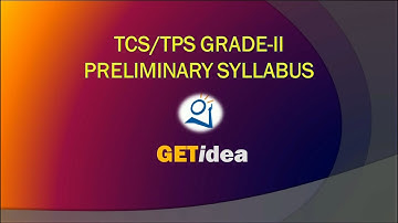 TCS/TPS  Grade-II Preliminary Examination Syllabus