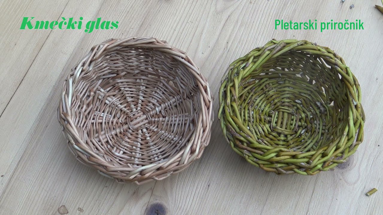PLETARSKI PRIROČNIK: Kako spletemo košaro?